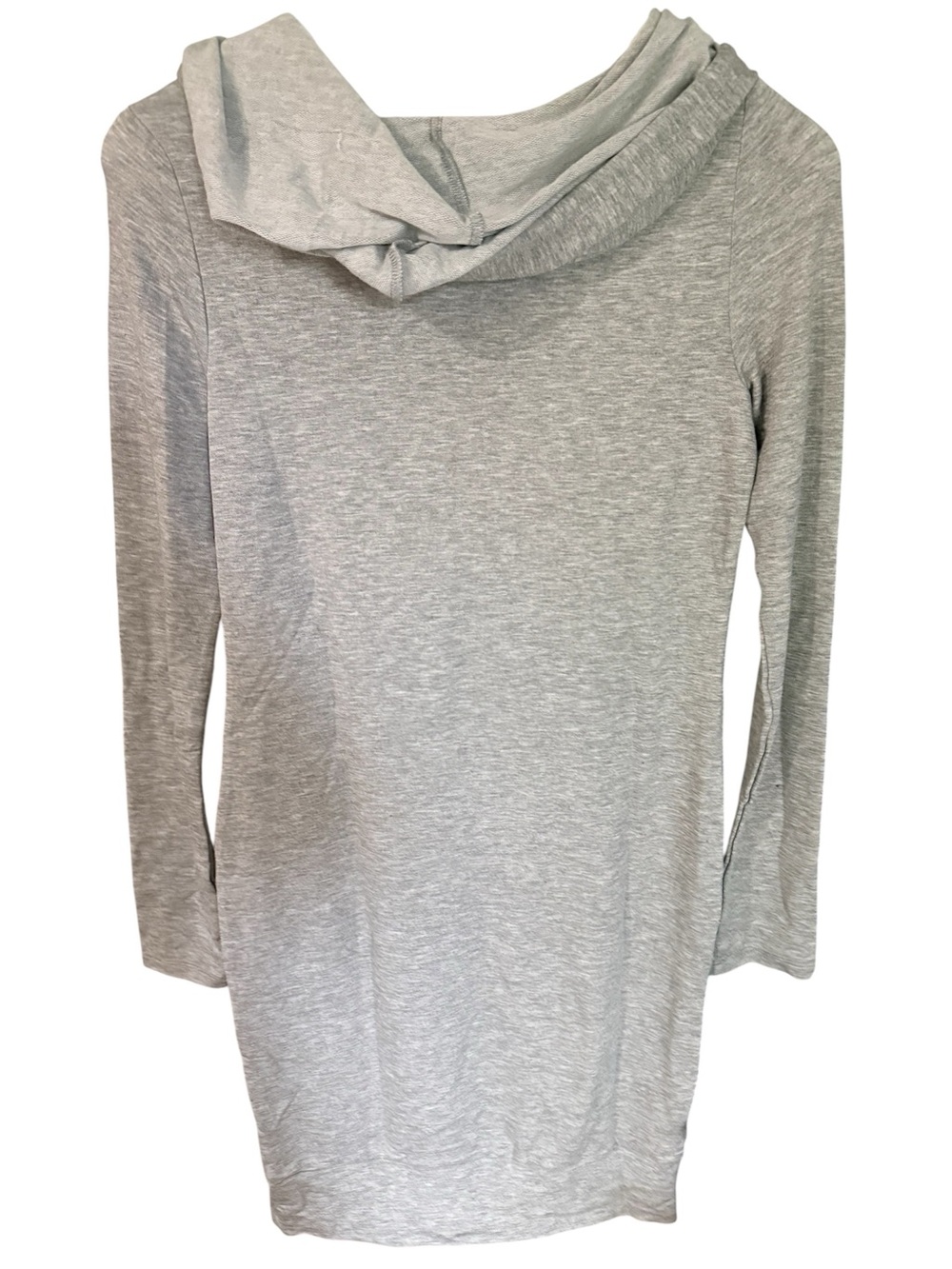 Women’s Light Gray Hoodie Sweatshirt Dress Size M - Picture 3 of 4